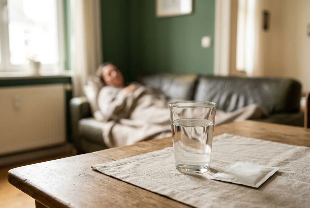 Wasser und Elektrolytlösung bei Durchfall